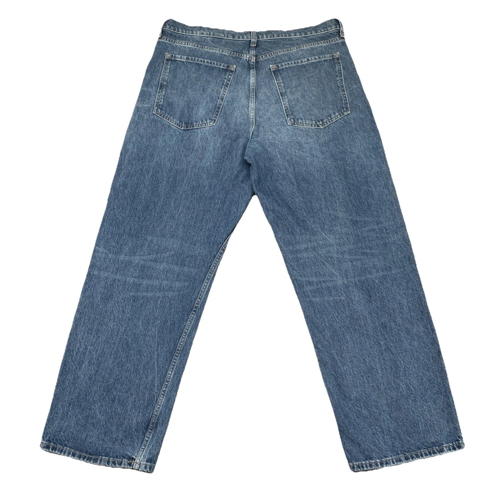 Women's Banana Republic Premium Denim Mid-Rise Loose Stovepipe Jeans 32P (35x29) - Picture 2 of 9